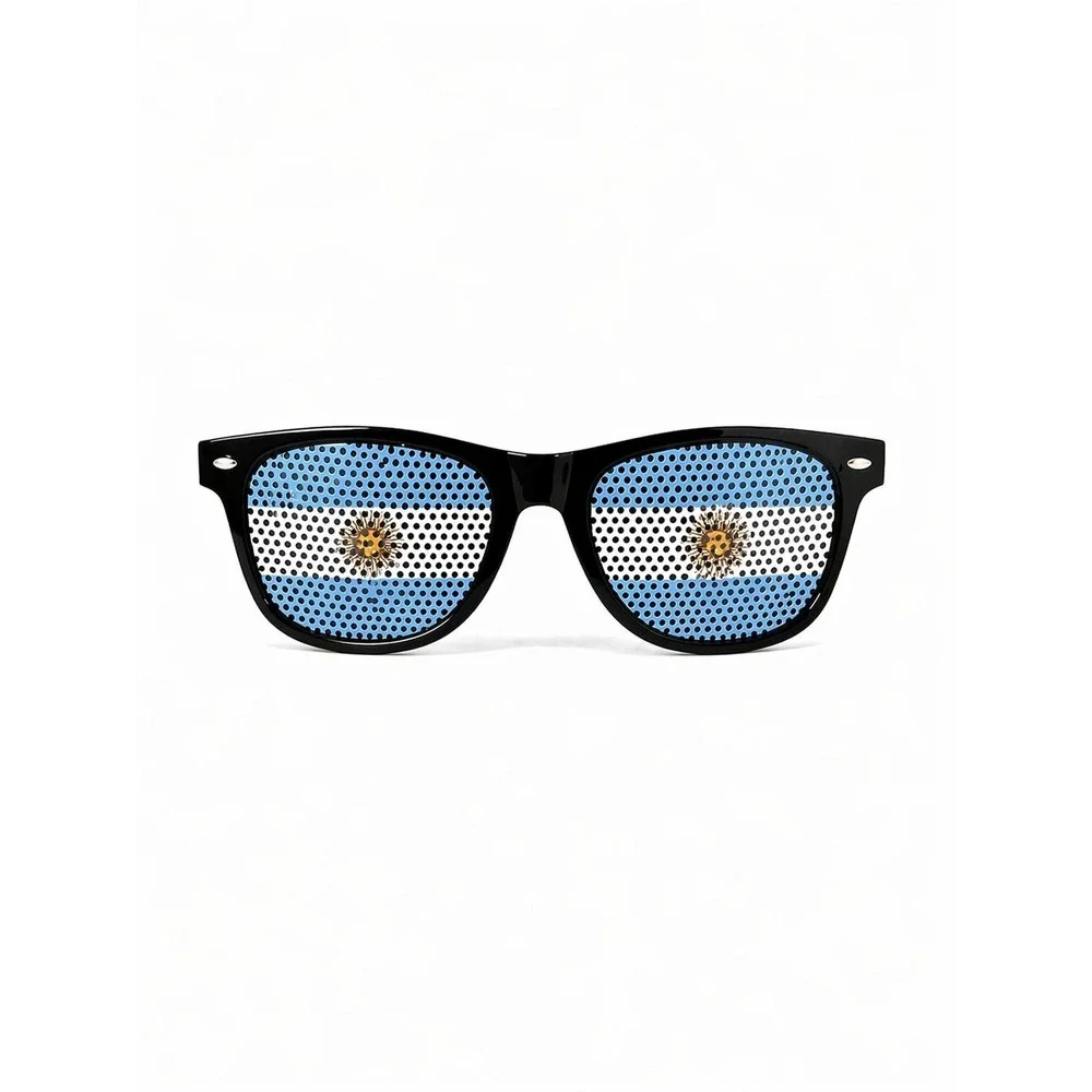 Argentina Flag Sunglasses Unisex One‎ Size Multicolor New Perforated Fan Gear